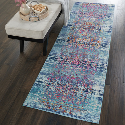 World Menagerie Holsworthy Blue Rug & Reviews Wayfair.co.uk